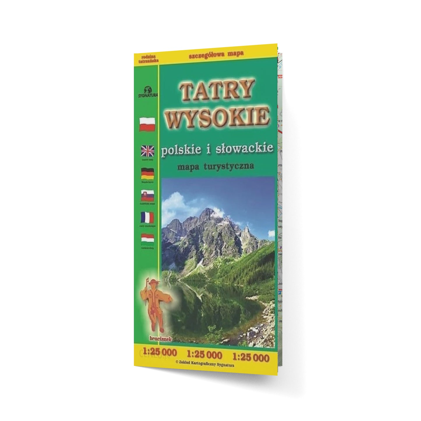 Tatry Wysokie polskie i słowackie - mapa 1:25 000