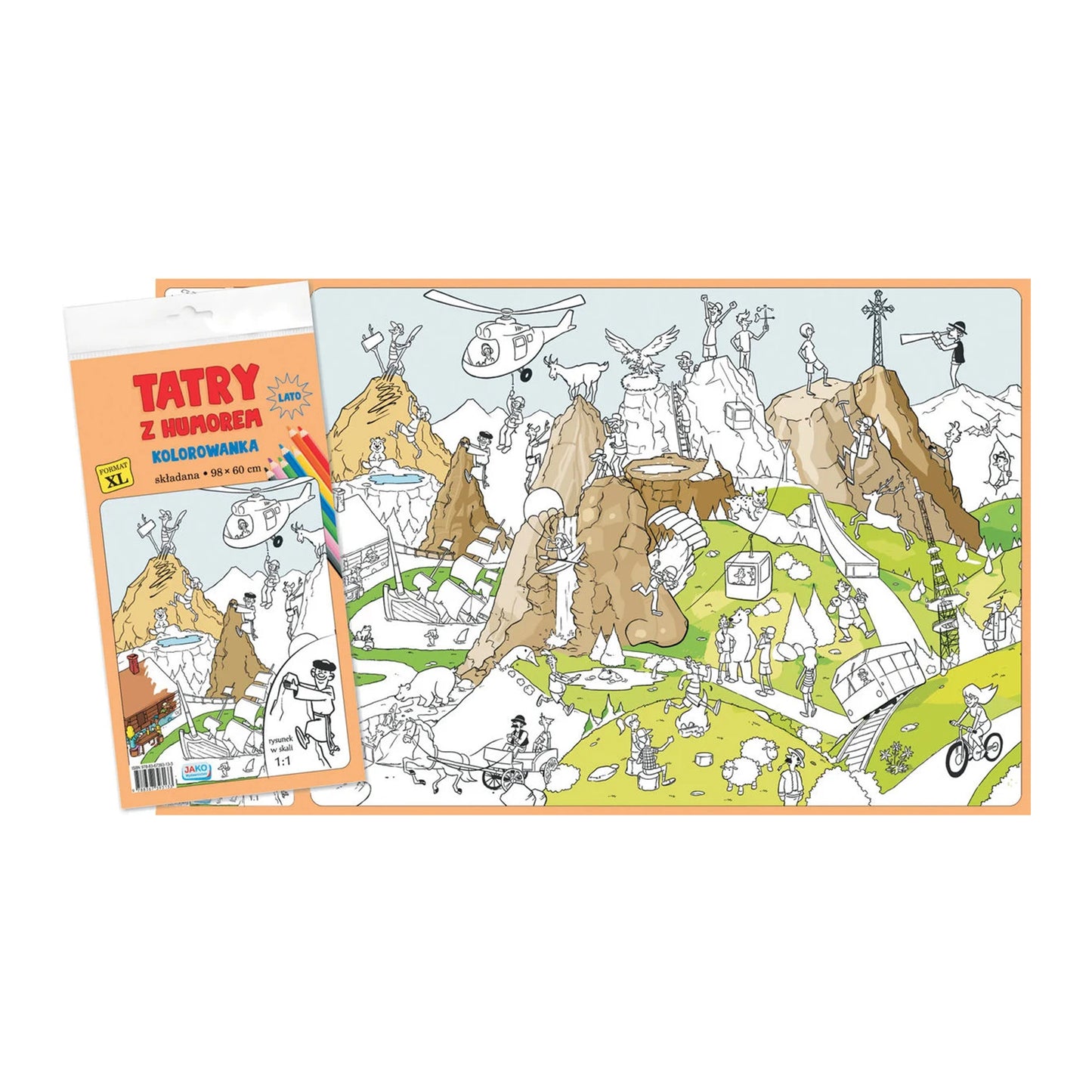 Tatry z humorem. Lato. Kolorowanka XL