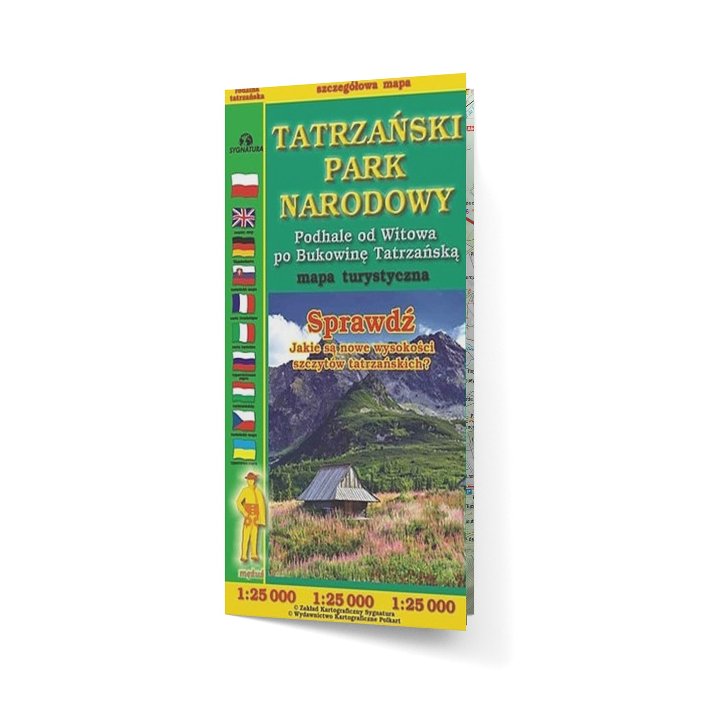 Tatrzański Park Narodowy. Podhale od Witowa po Bukowinę Tatrzańską - mapa 1:25 000