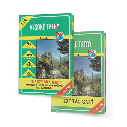 Turistická mapa + textová časť 113 - 1 : 50 000 - Vysoké Tatry