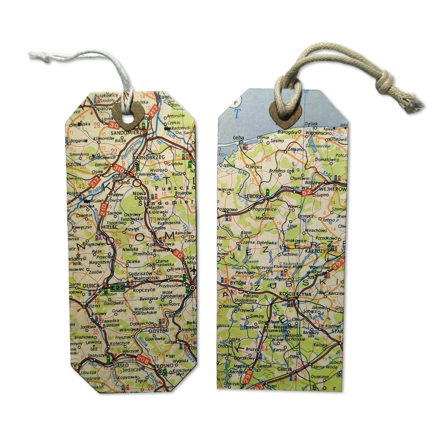 Zakładka do książki Mapy Upcycling